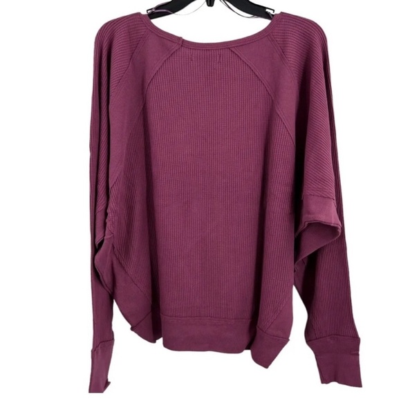 NWOT Free People Santa Clara Thermal in
Mulberry - Picture 5 of 5